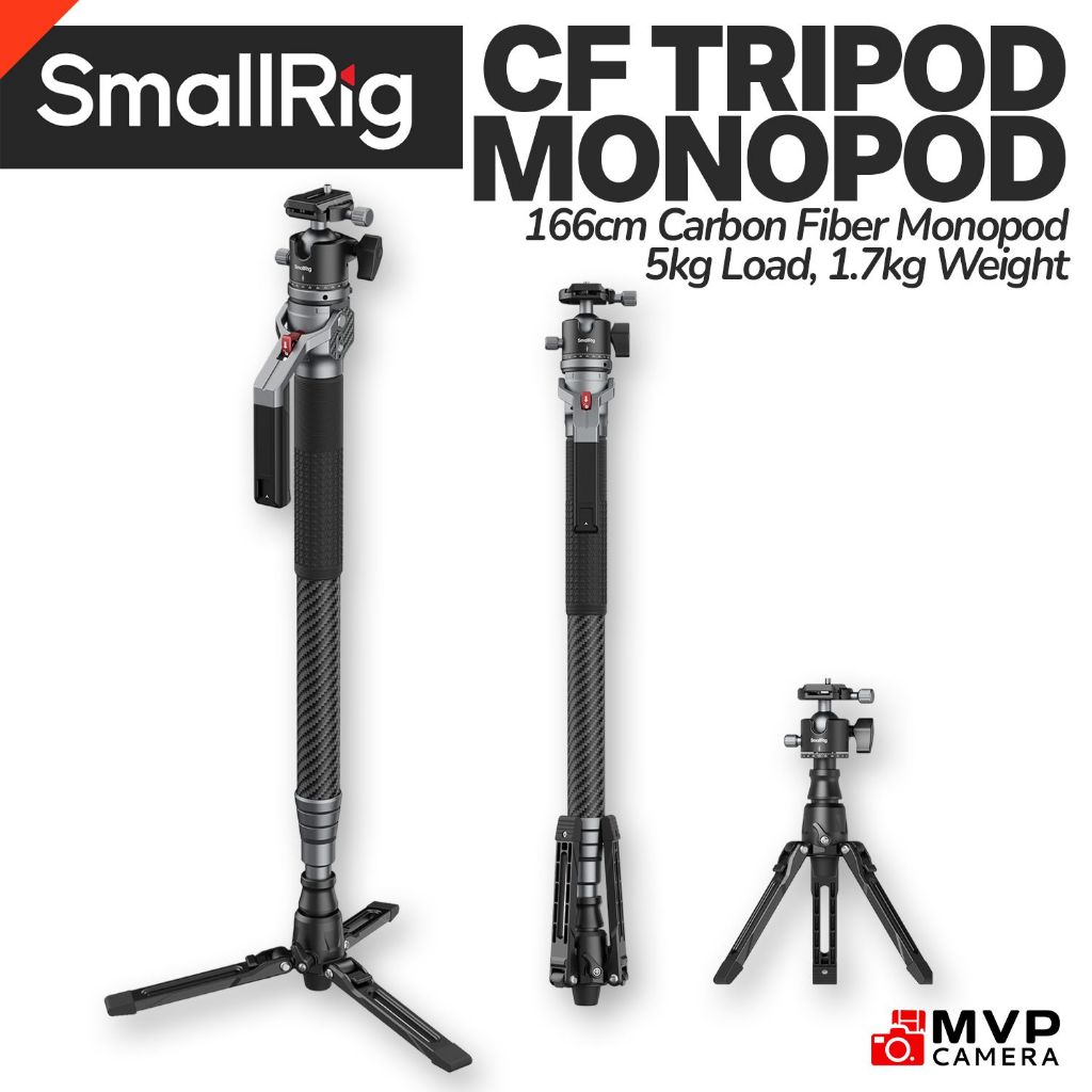 SMALLRIG 5564 Carbon Fiber Monopod Lite 65.3