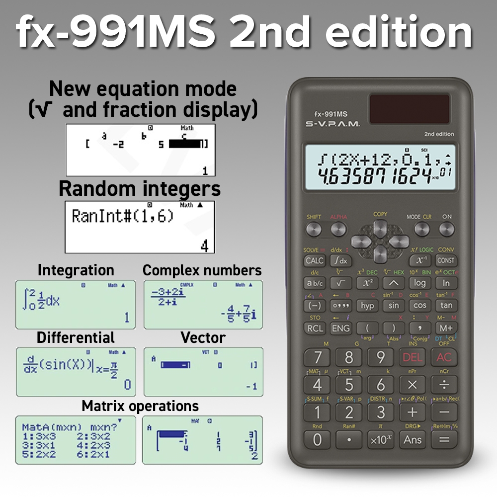 FX-991MS MS-2 (2nd edition) fx-991EX FX-570EX Scientific