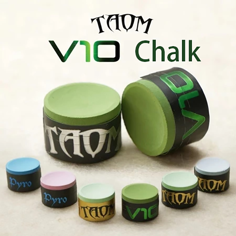 TAOM V10 Chalk Green/Blue Chalk For Billiards Snooker Round