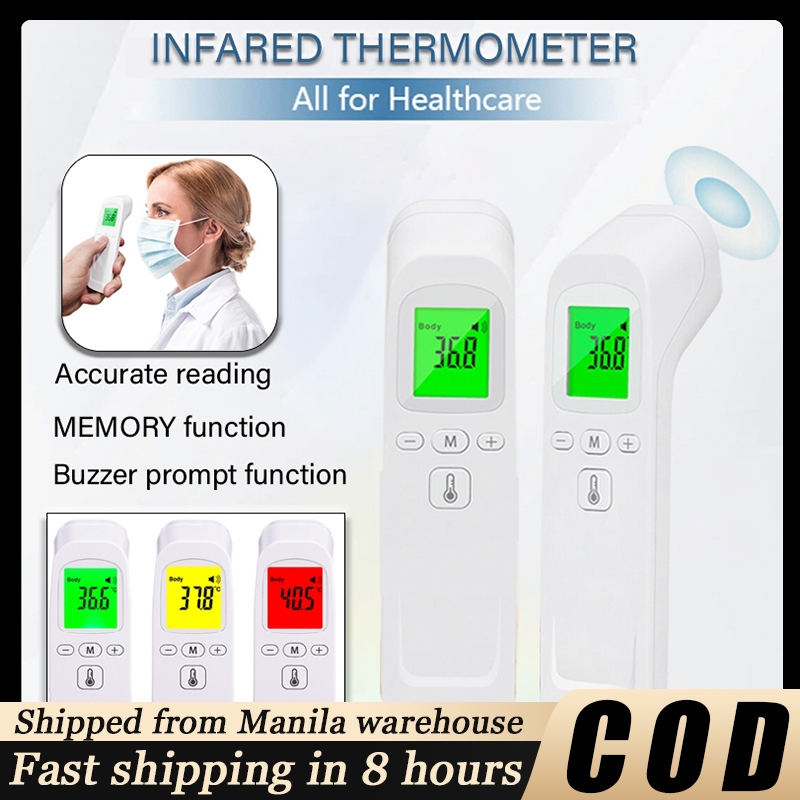 Non-Contact Infrared Thermometer Lcd Forehead Body Temperature with ...