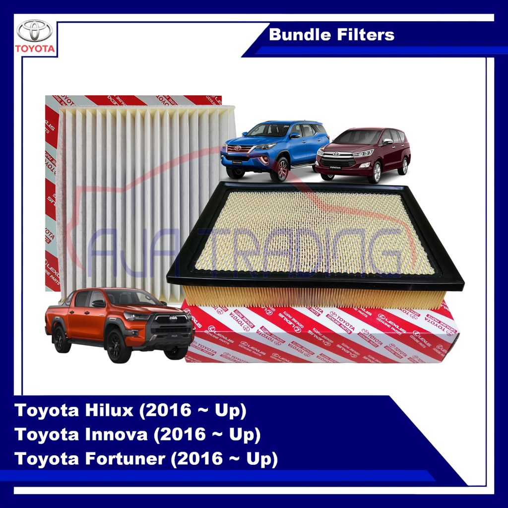 Combo Air Filter and AC Filter for Toyota Innova/Fortuner/Hilux (2016 ...
