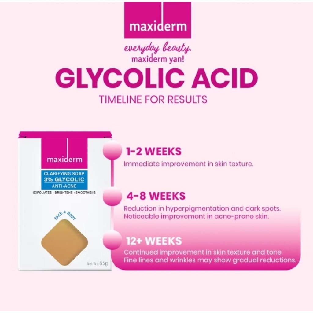 MaxiDerm Clarifying Glycolic Soap (Anti Acne) | Shopee Philippines
