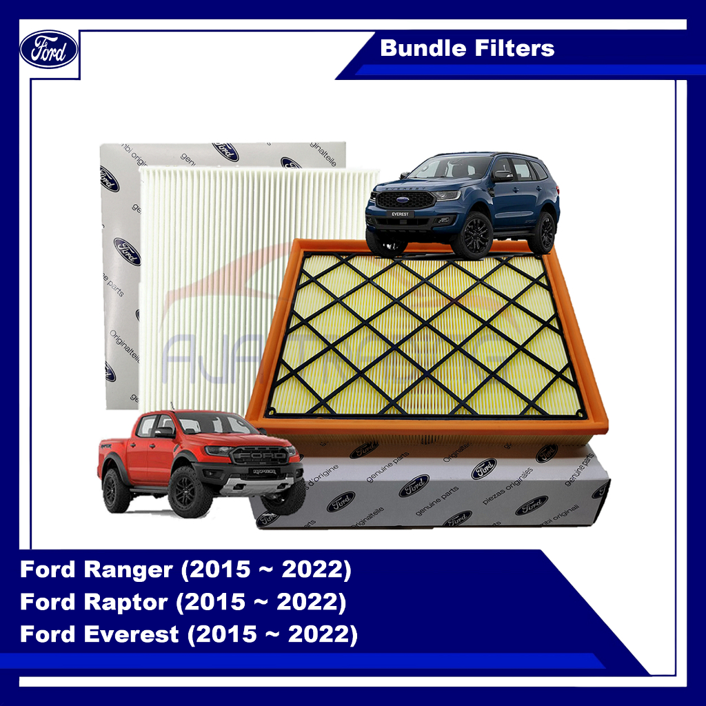 Combo Air Filter and AC Filter for Ford Ranger / Raptor (2015 ~ 2021 ...