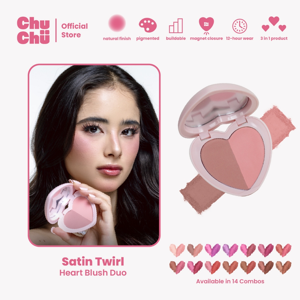 Chu Chu Beauty Heart Blush Duo