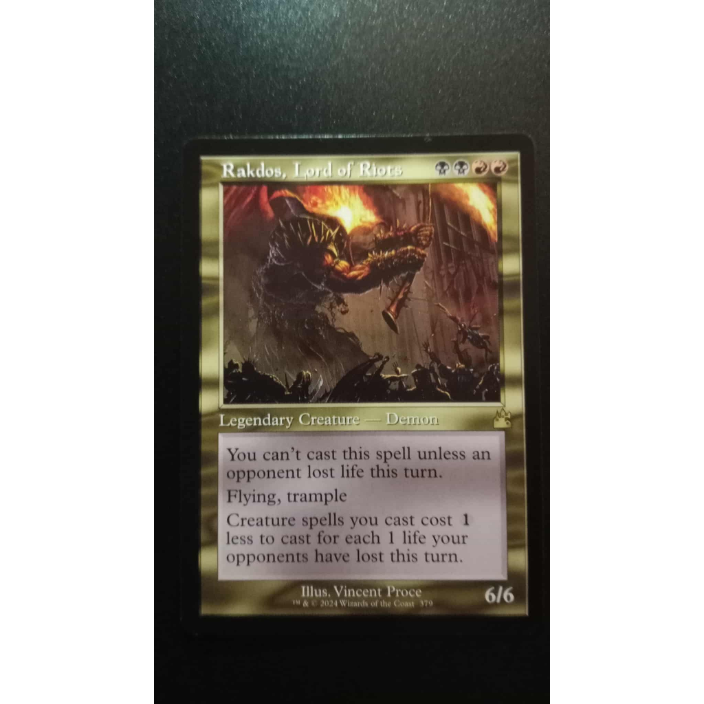 MTG RAKDOS,LORDS OF RIOT (RAVNICA REMASTERED SET) | Shopee Philippines