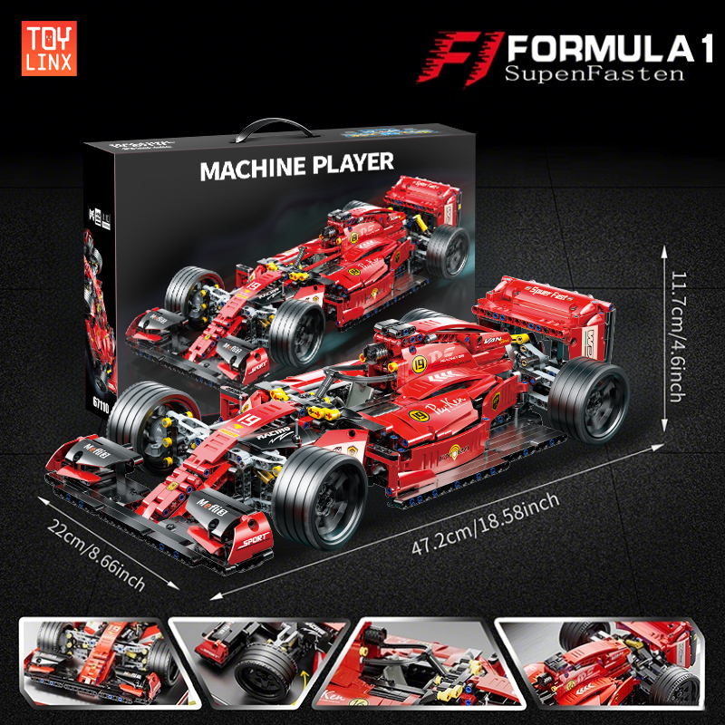 1：10 F1 Formula Racing Building Blocks Assembling Intelligent Toys for ...