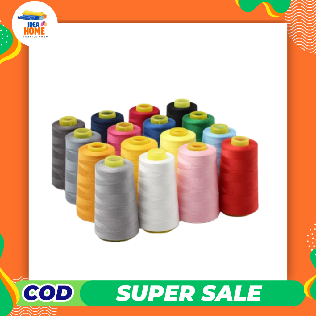 Cotton Thread High Quality Sewing Thread 2500 Yards (Ticket 120) (10 ...