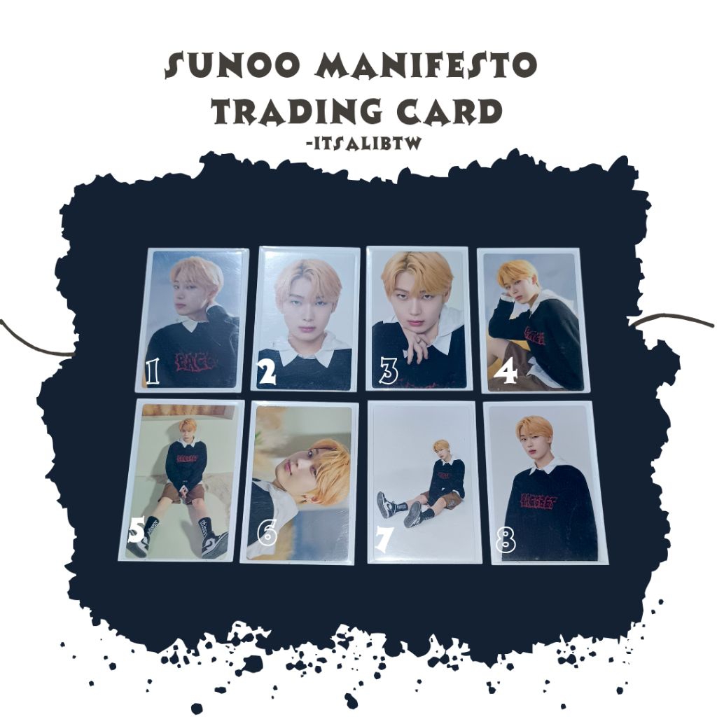 Enhypen Sunoo Manifesto Trading Card | Shopee Philippines