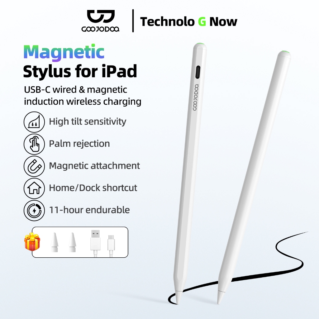 GOOJODOQ GD13 Stylus Pen for iPad Pencil Pro 11 Air 4/5 10th - Main Image