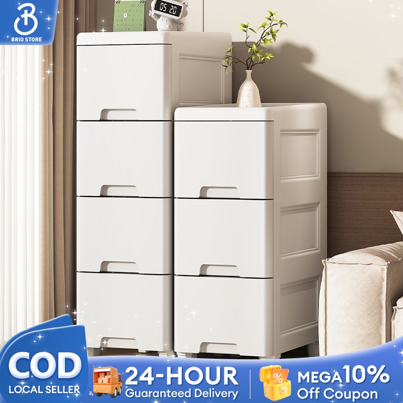 BRIO Slim Drawer Organizer Gap Storage Cabinet With Wheel Plastic ...
