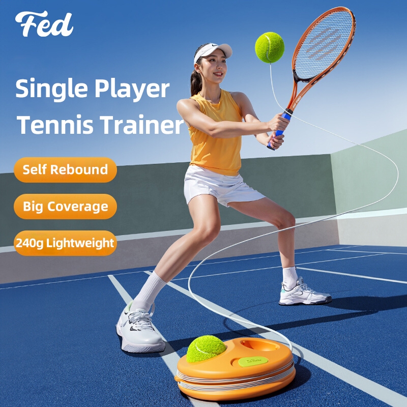FED Tennis Rebound Trainer for Single Player Straightening Line Self ...