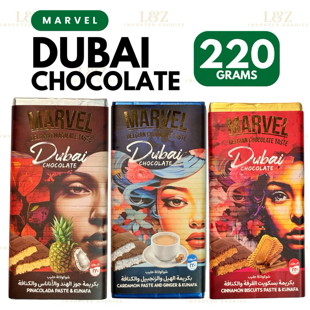 Dubai Chocolate : Marvel Belgian Chocolate Taste 220gm | Shopee Philippines