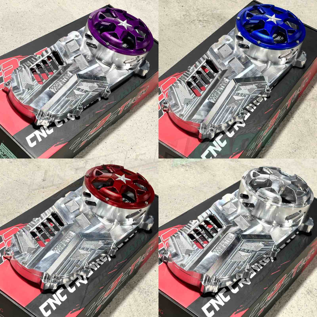 PZTECH FULL CNC CRANK CASE COVER FOR GIORNO 125 , PCX 160 , CLICK 160 ...