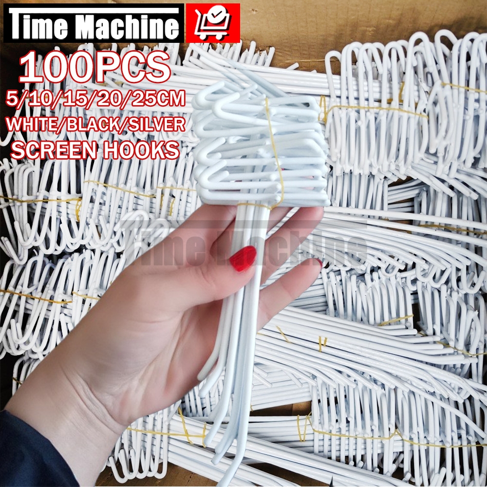10PCS Screen Hook Store Supermarket Grid Wall Wire Mesh Hanging Hooks ...