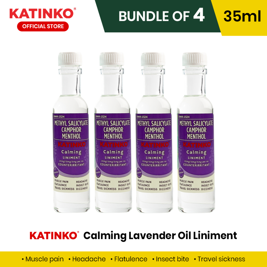 [Bundle Set] Katinko Lavender Oil Liniment 35ml l For Relaxation and ...