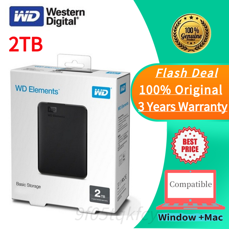 2T WD External hard drive Hdd Portable disk External drive 2TB 1TB HDD ...
