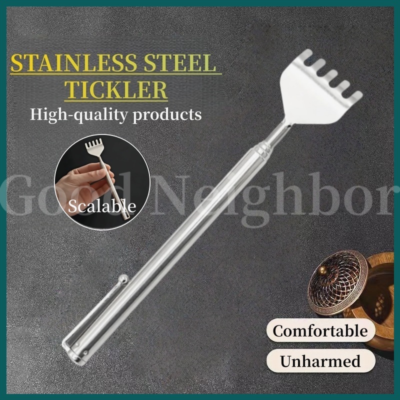 GNM Back Massage Tools Stainless Steel Telescopic Scratcher Relaxation ...