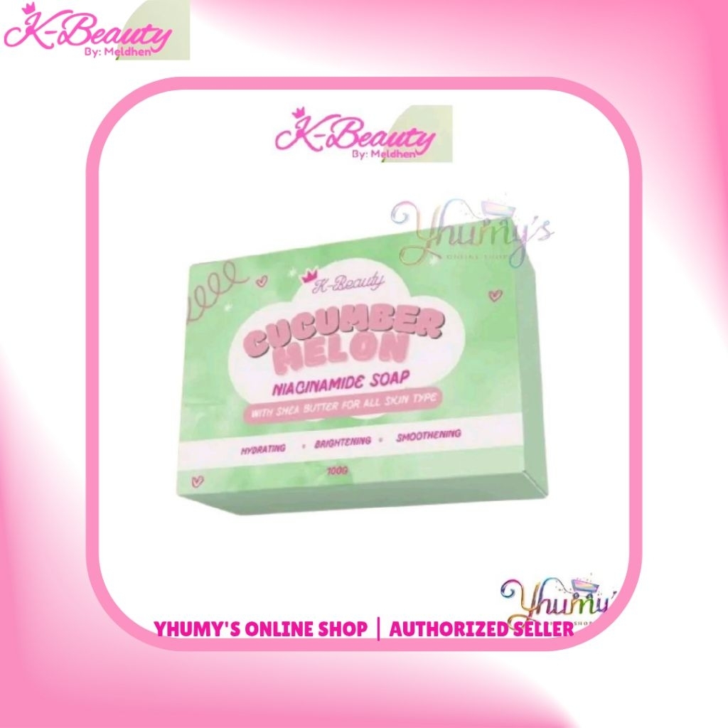 K-Beauty By MeLdhen Cucumber MeLon Niacinamide Soap with Shea Butter ...