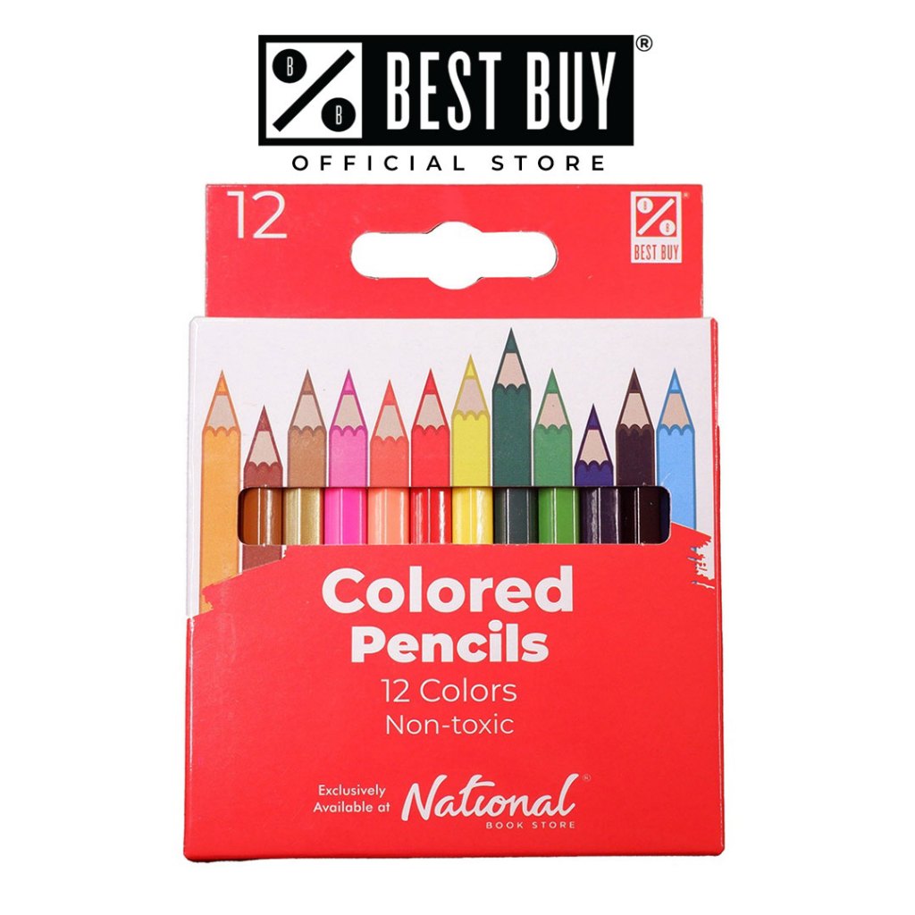 Best Buy Colored Pencil Short 12 Colors - Arts & Crafts Supplies ...