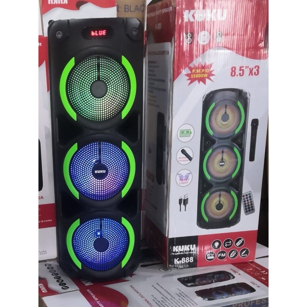 NEW Wireless Portable BIG Karaoke Speaker Stereo Bluetooth Speaker with ...