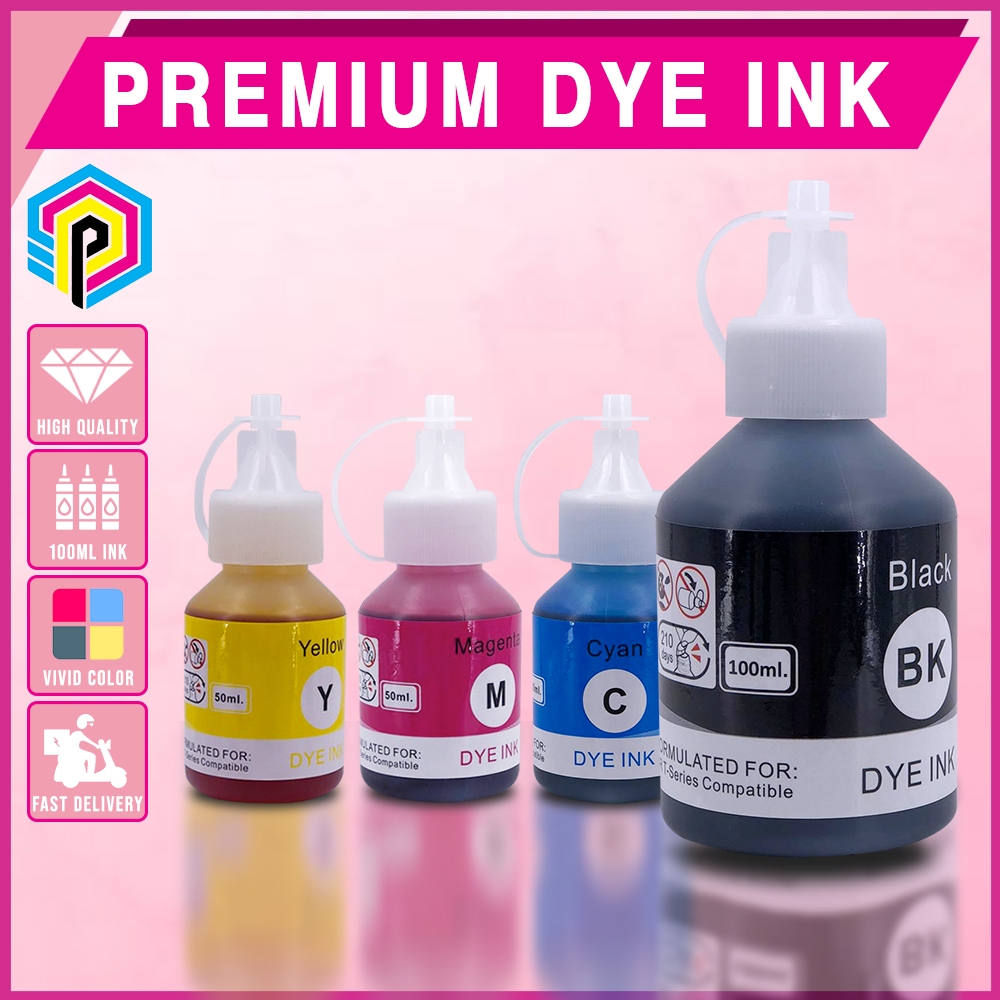 50ml UV Dye Ink Refill BT5000 B6000BK BTD60BK CMYK Compatible for ...
