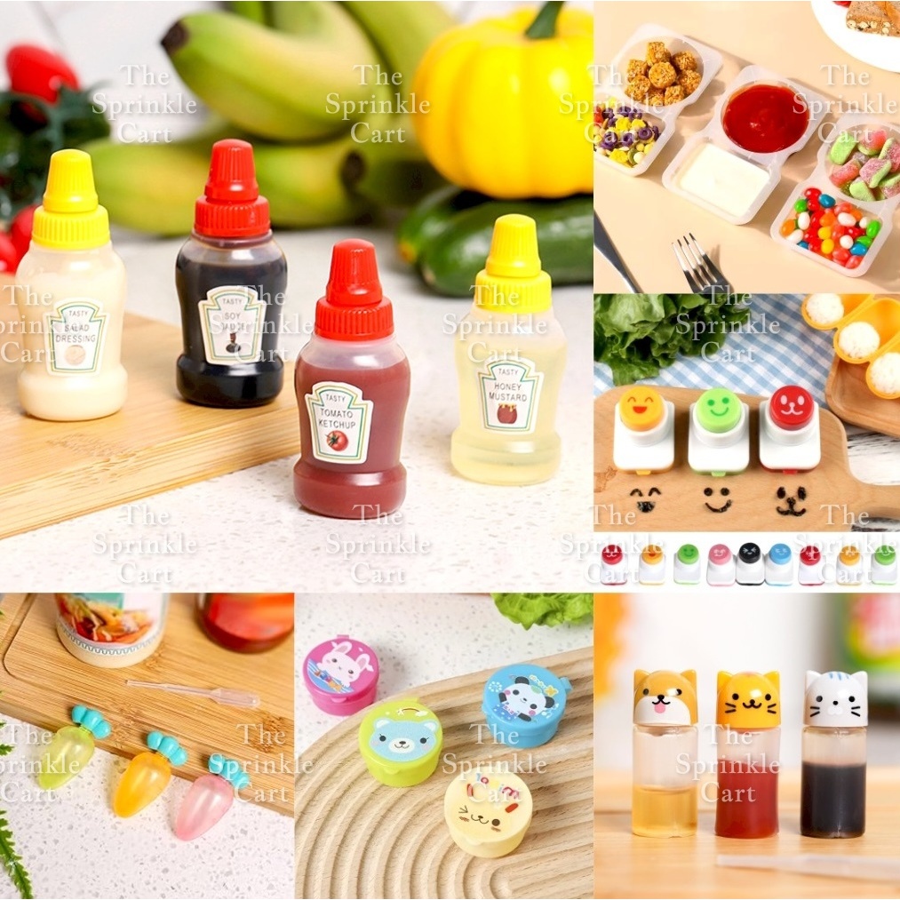 Refillable Mini Bento Sauce Container and DIY Character Puncher TSC ...