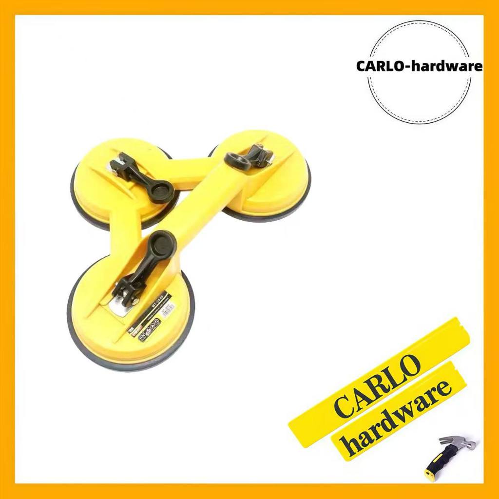 MMT Heavy Duty 3 Suction Cup Triple Pad Sucker Plate Glass Metal Lifter ...