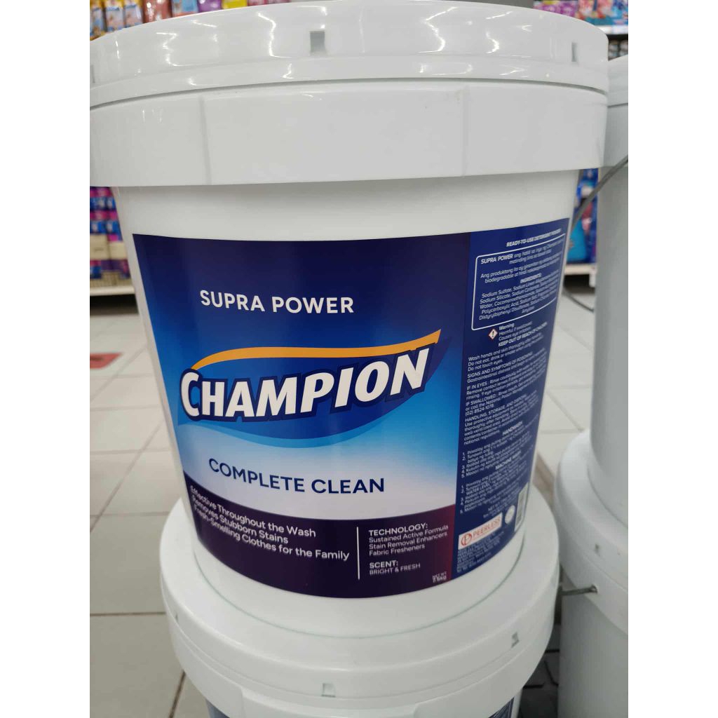 Champion Supra Power Complete Clean 7.5kg 1pail | Shopee Philippines