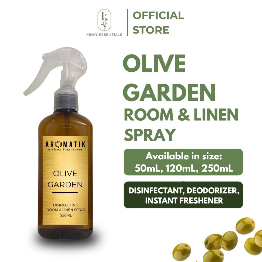 Olive Garden Disinfecting Room and Linen Spray | Aromatik Artisan ...
