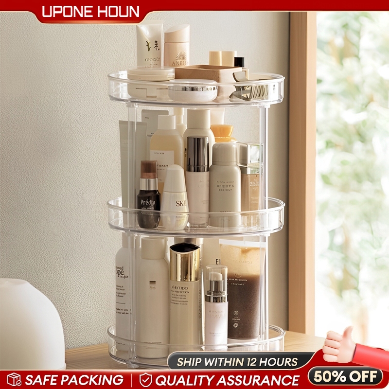 Cosmetic Storage Rack 3 Floors Desk Organizer Desktop Finishing ...