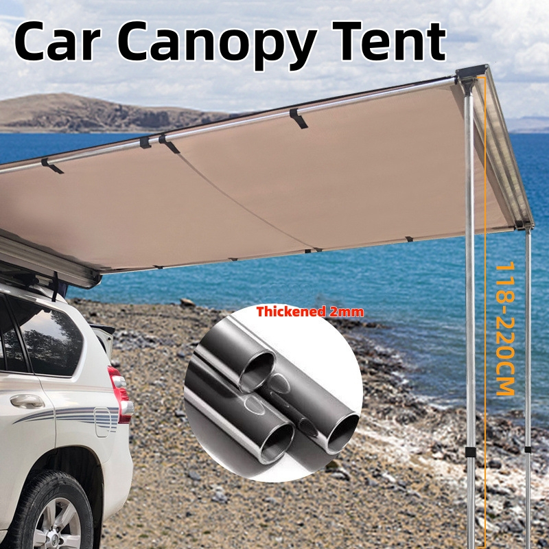 Car side canopy roof side tent waterproof sunscreen outdoor camping ...