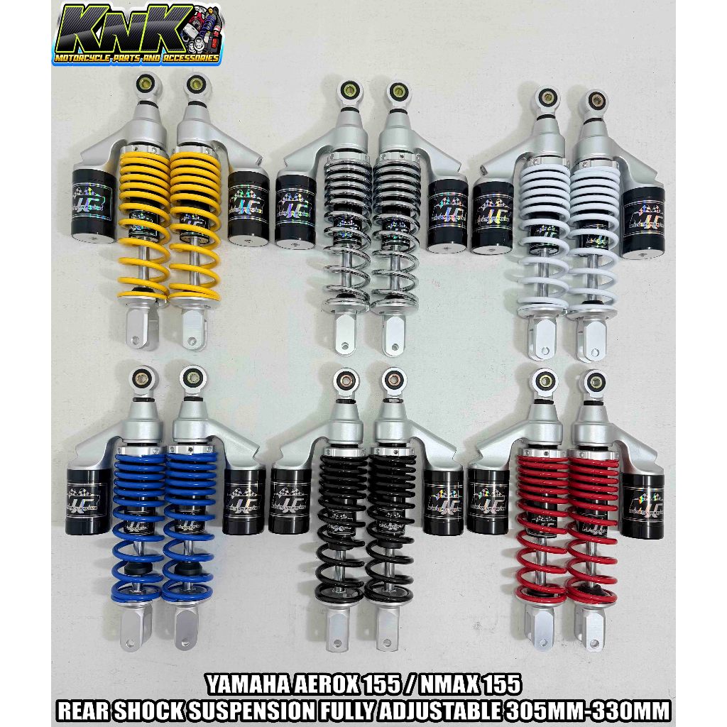 MTR REAR SHOCK SUSPENSION FULLY ADJUSTABLE W/ TANK 305MM-330MM FOR NMAX ...