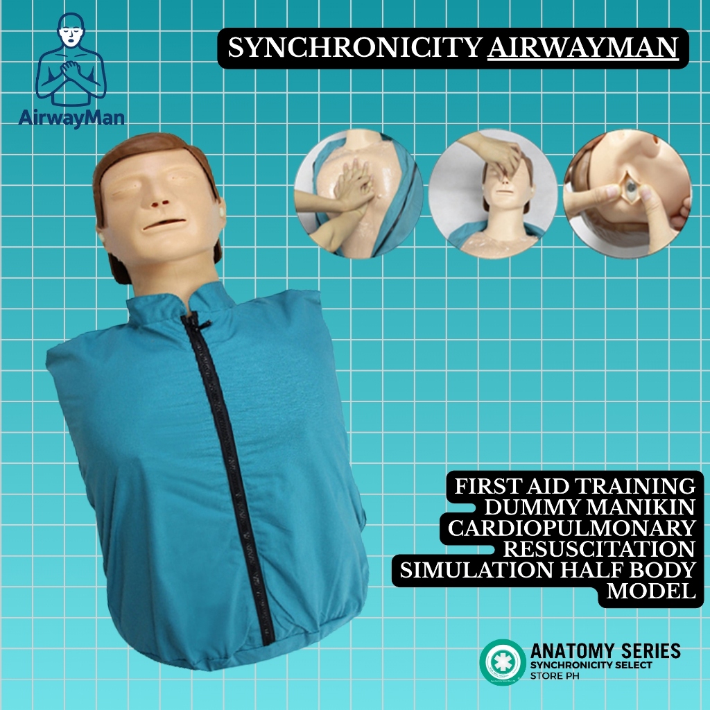 AirwayMan by Synchronicity - Half-Body CPR Training Manikin | Realistic ...