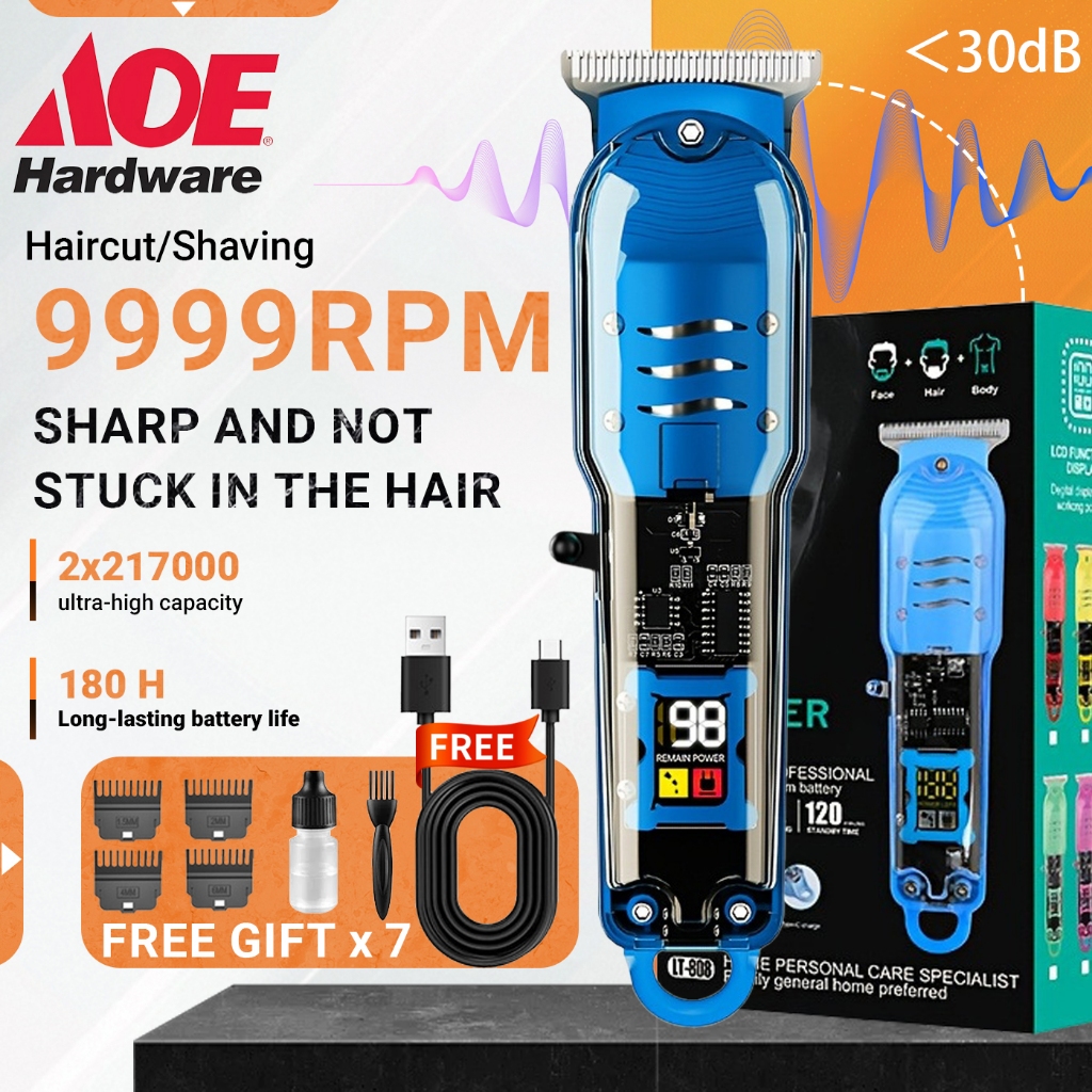 ACE Hair Clippers Rechargeable Haircut Razor Trimmer Cordless For Men ...