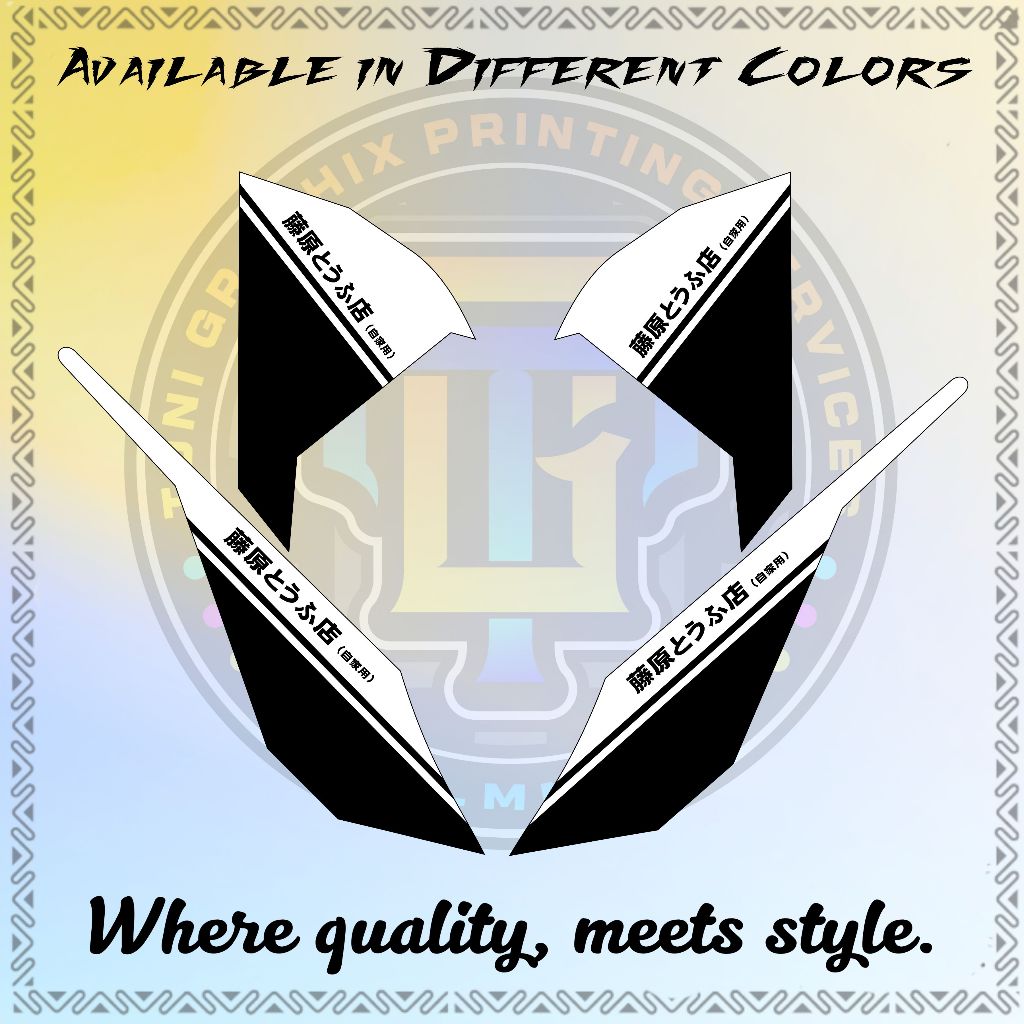 HONDA CLICK V1 INITIAL D JAPAN DECALS - High Quality Print, Laminated ...