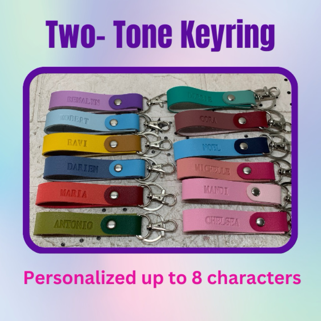 Personalized Two-Tone Keyring | Shopee Philippines