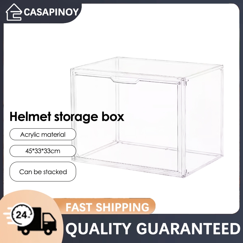 【Ready Stock】COD Storage Box Organizer Transparent Stackable Storage ...