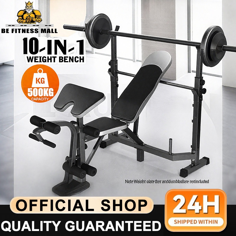 Foldable Multifunctional Weightlifting Bed Integrated Bench Press ...