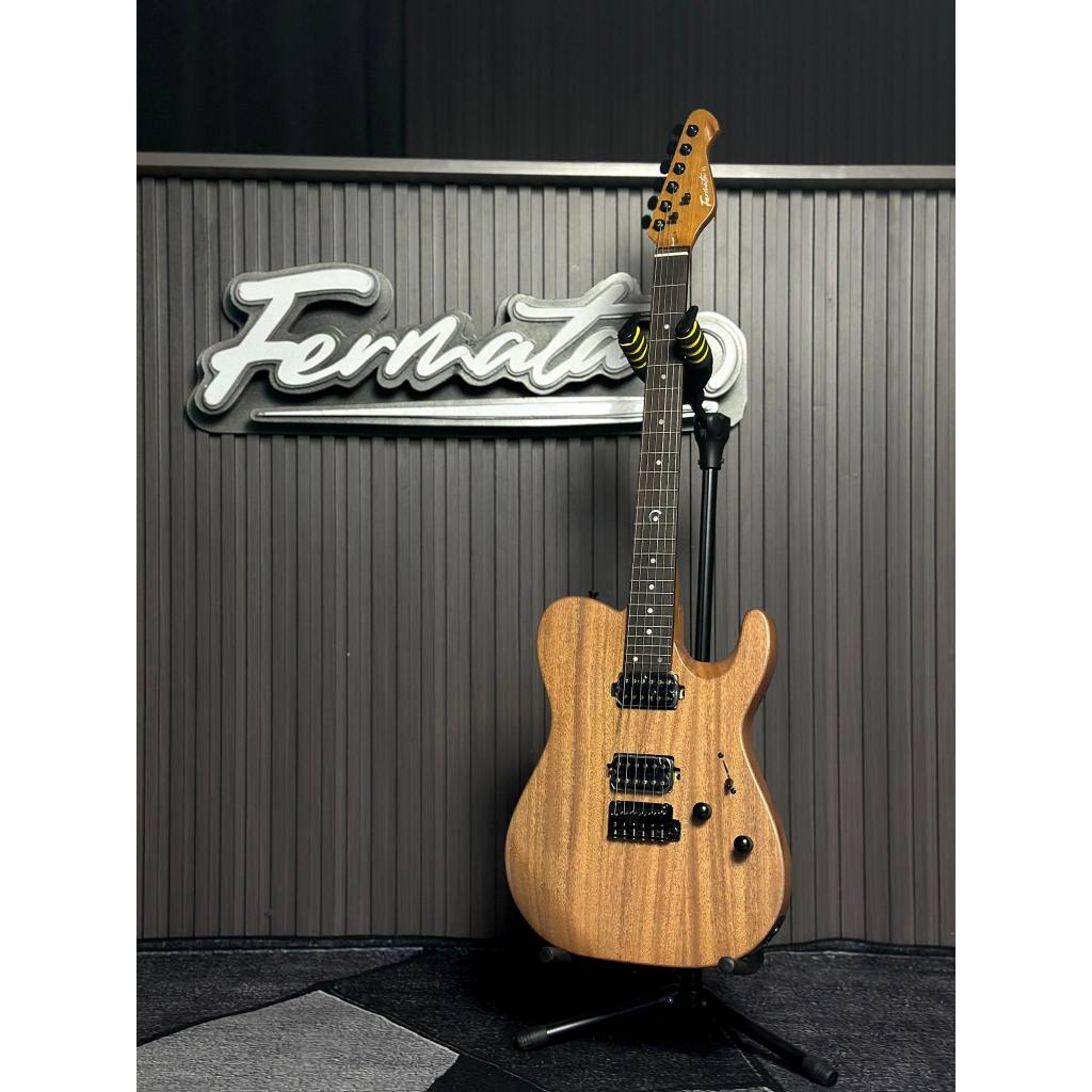 Fermata STL-24 Natural Mahogany Super Telecaster Electric Guitar ...