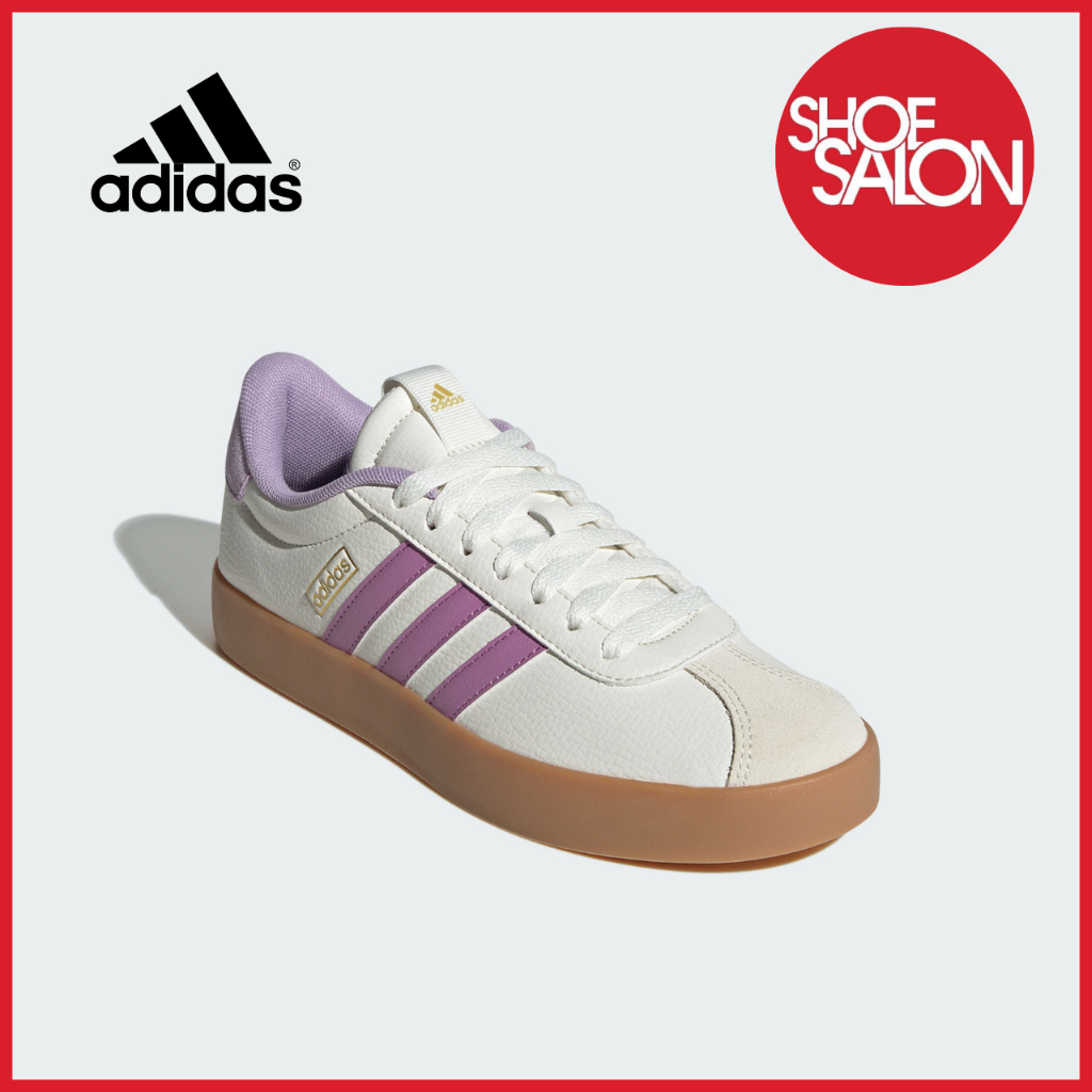 SHOE SALON Adidas VL COURT 3.0 Women's Shoes Core White/P. Purple ...