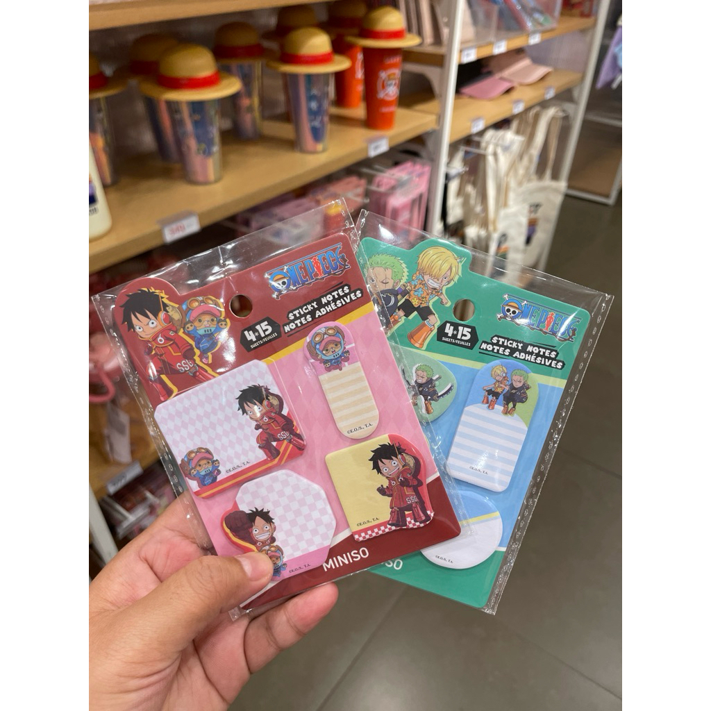 MINISO ONE PIECE COLLECTION MINI FIGURES STICKY NOTES | Shopee Philippines