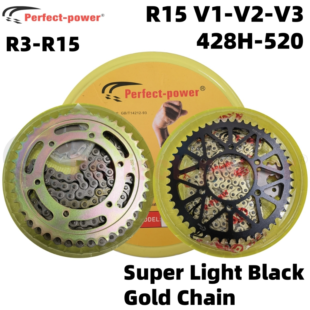 Perfect Power Chainset For Yamaha R3 R15 V1V2V3 428H 15T/48T 15T/52T ...