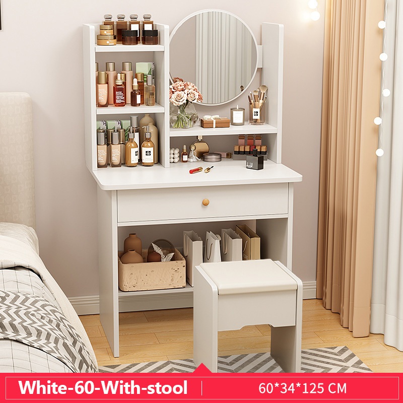 MakeUp Table With LED Mirror and chair Vanity Table Dressing Table and ...