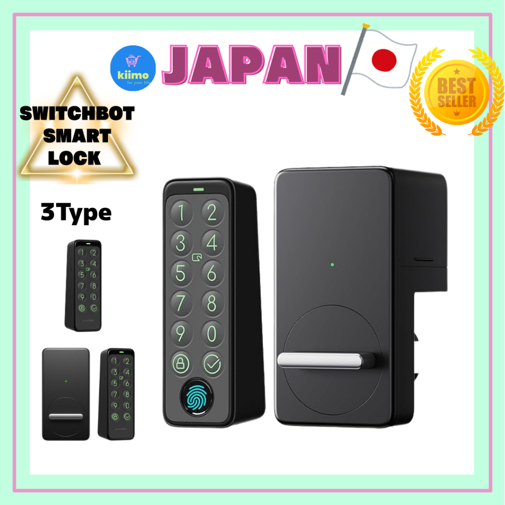 SwitchBot Smart Lock Fingerprint Authentication Pad Auto Lock Passcode ...