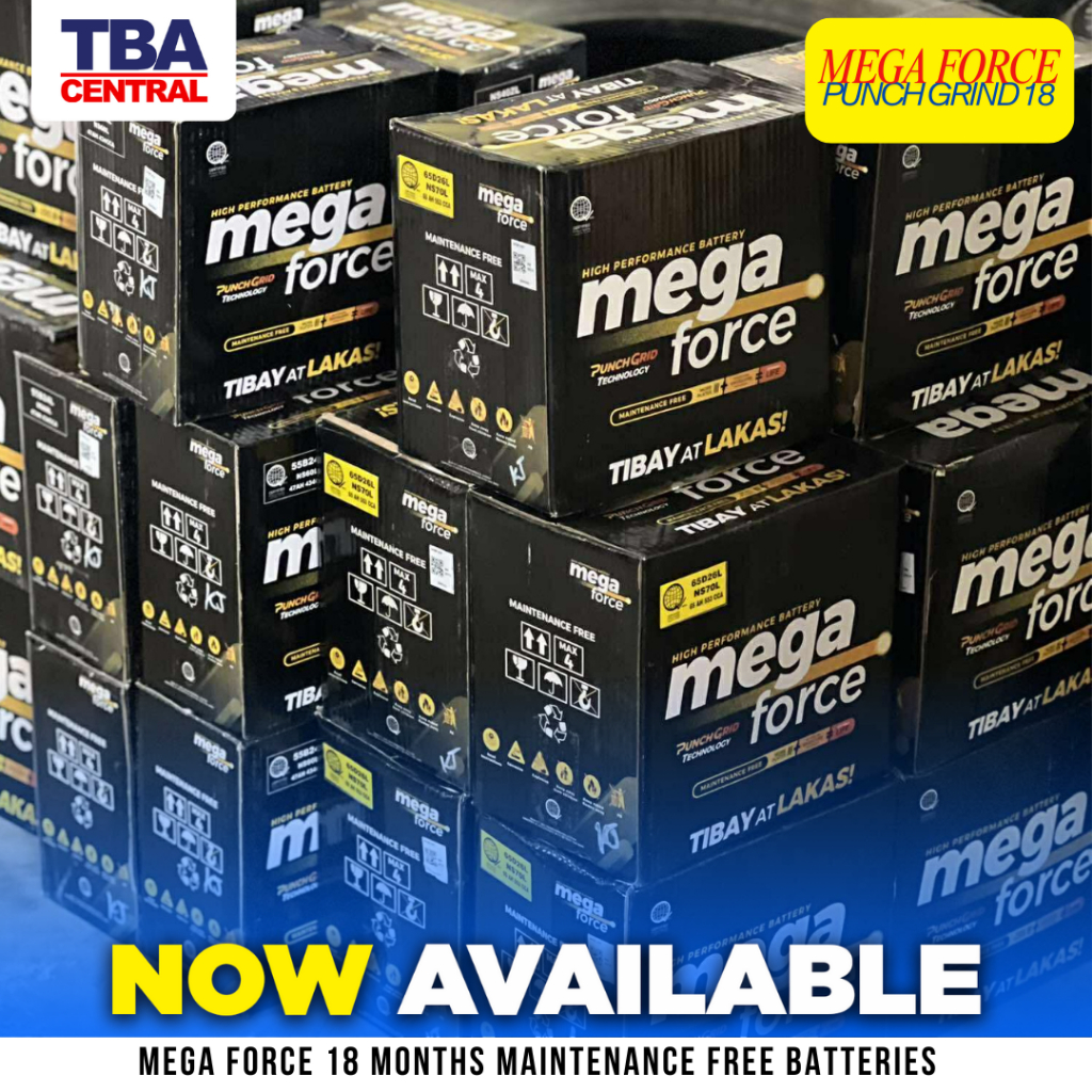 MEGA FORCE PUNCH GRID MAINTENANCE FREE BATTERY 18 MONTHS WARRANTY ...