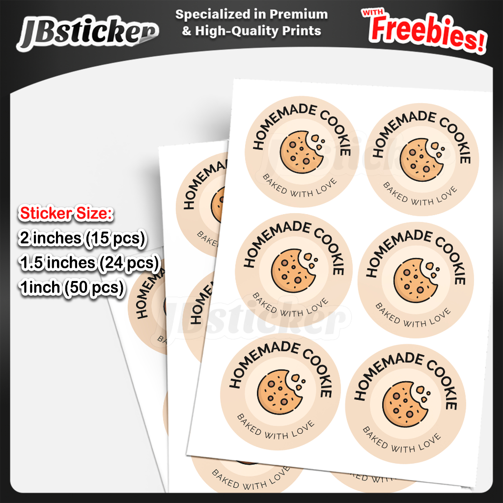 Cookies Sticker Labels, Baked Goods Packaging Stickers, jbsticker ...