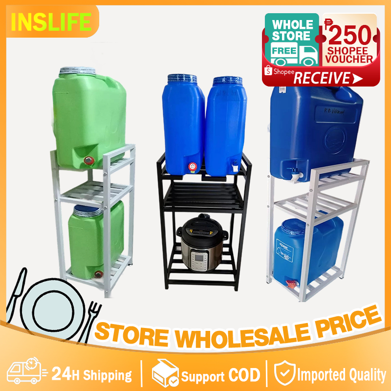 2/3 Layers Water Container Rack Water Rack Stand Metal Water Tank Rack ...