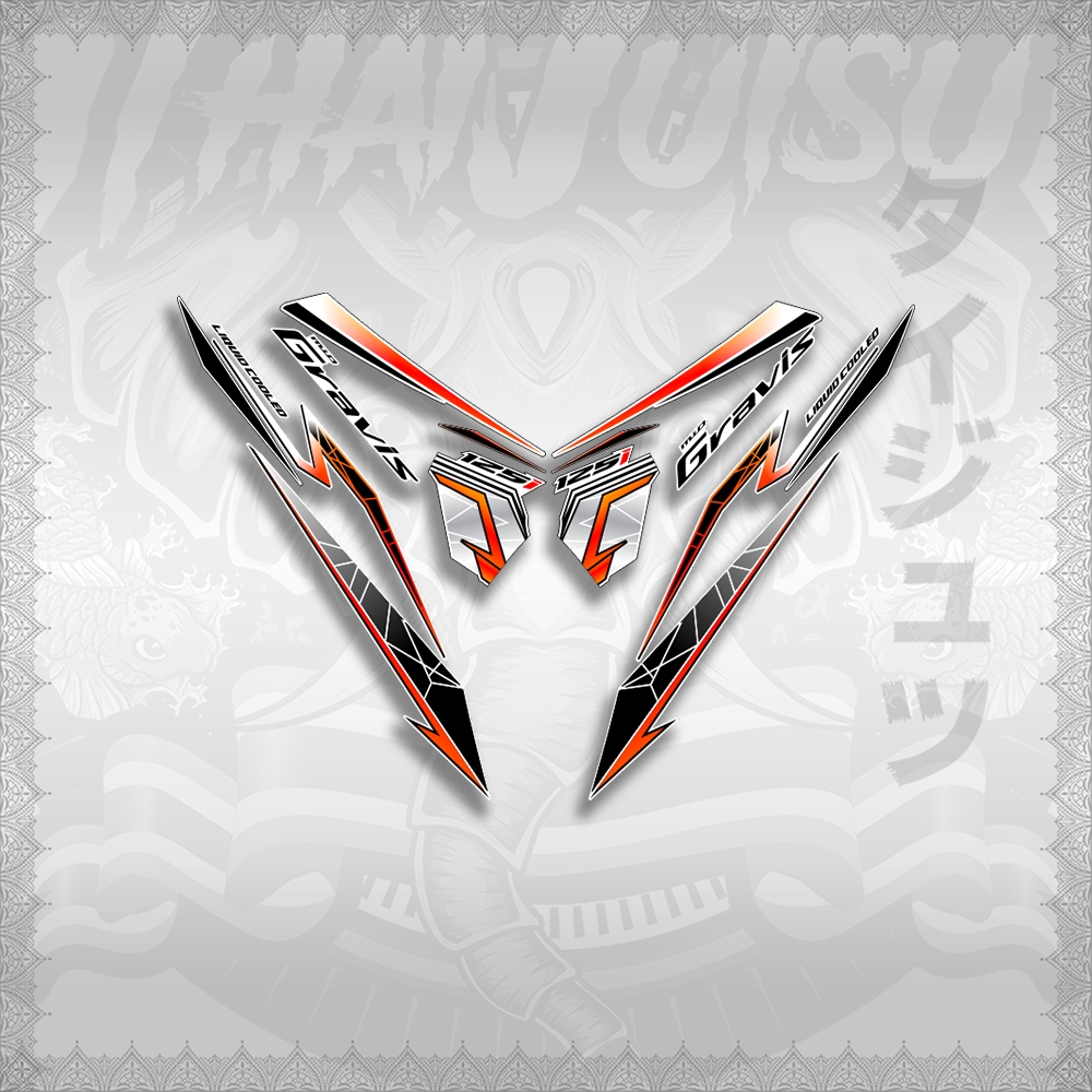 STICKER DECALS for MIO GRAVIS 125i (MG125i20CUTHLI)By THAIJUTSU (SOFIE ...