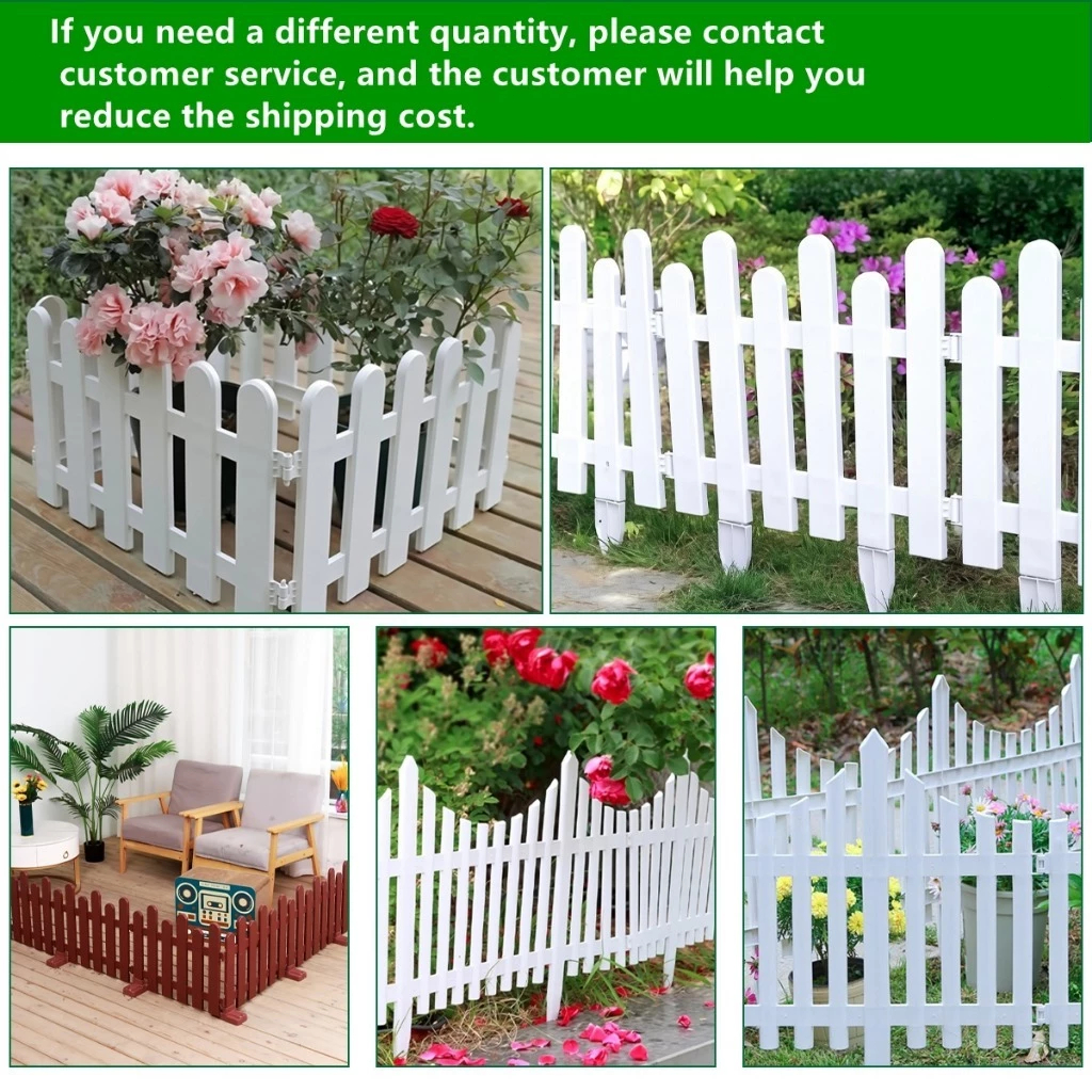 PVC Garden Decorative Fences Community Greening Balcony Partitions ...