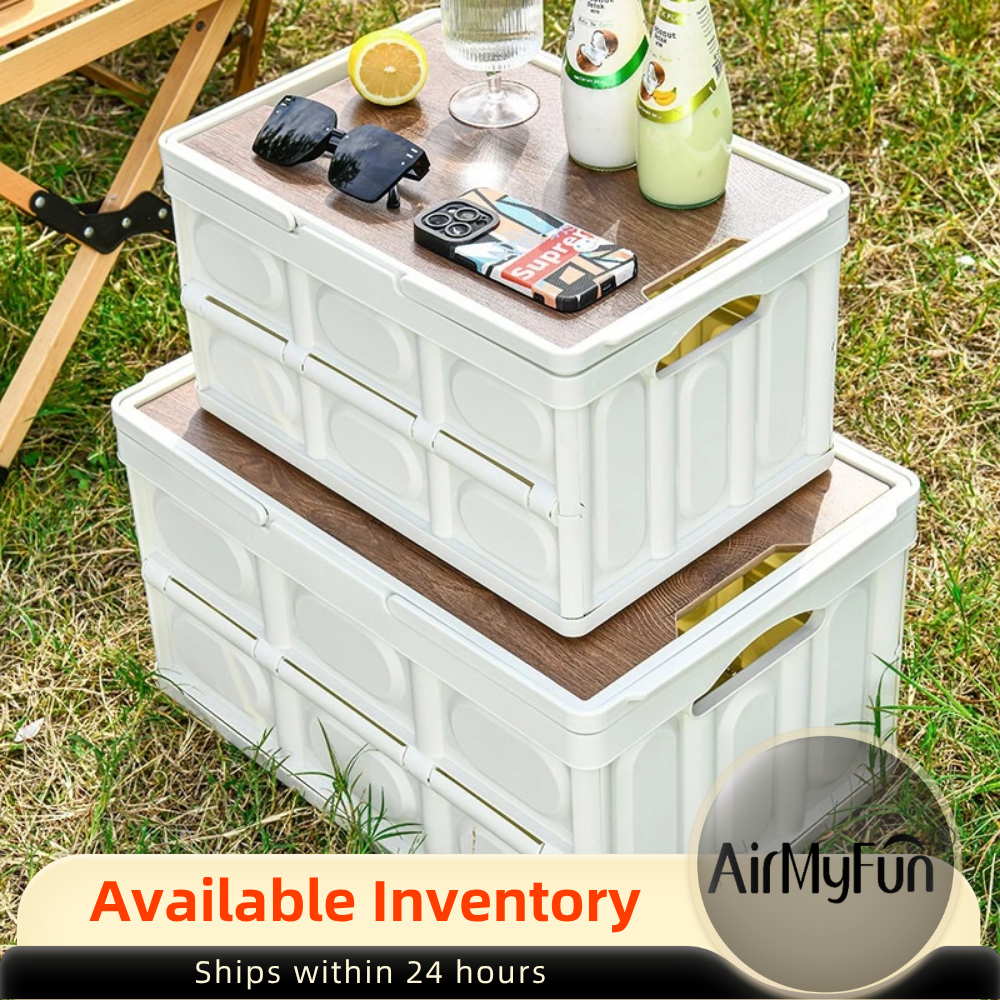 [Spot Goods] 56L/30L Foldable Storage Box Camping Outdoor Storage Box ...